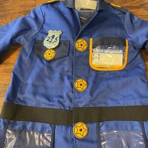 Kids Blue Police Costume with Badge